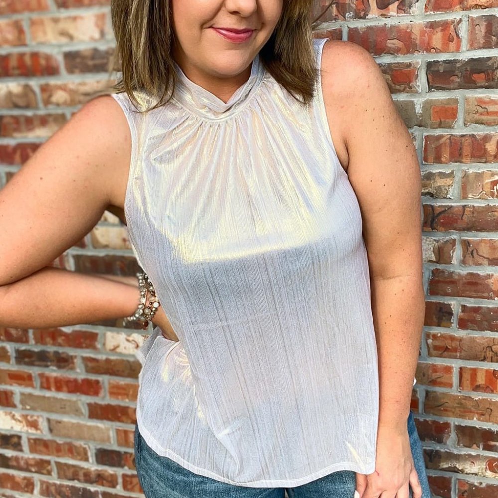 Andree By Unit Photo Opt Sleeveless Blouse Size Medium